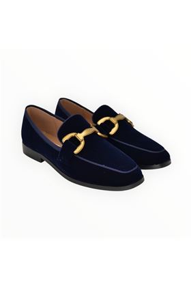 Mocassino donna in velluto colore blu. BIBI LOU- | 570Z70-MARINO